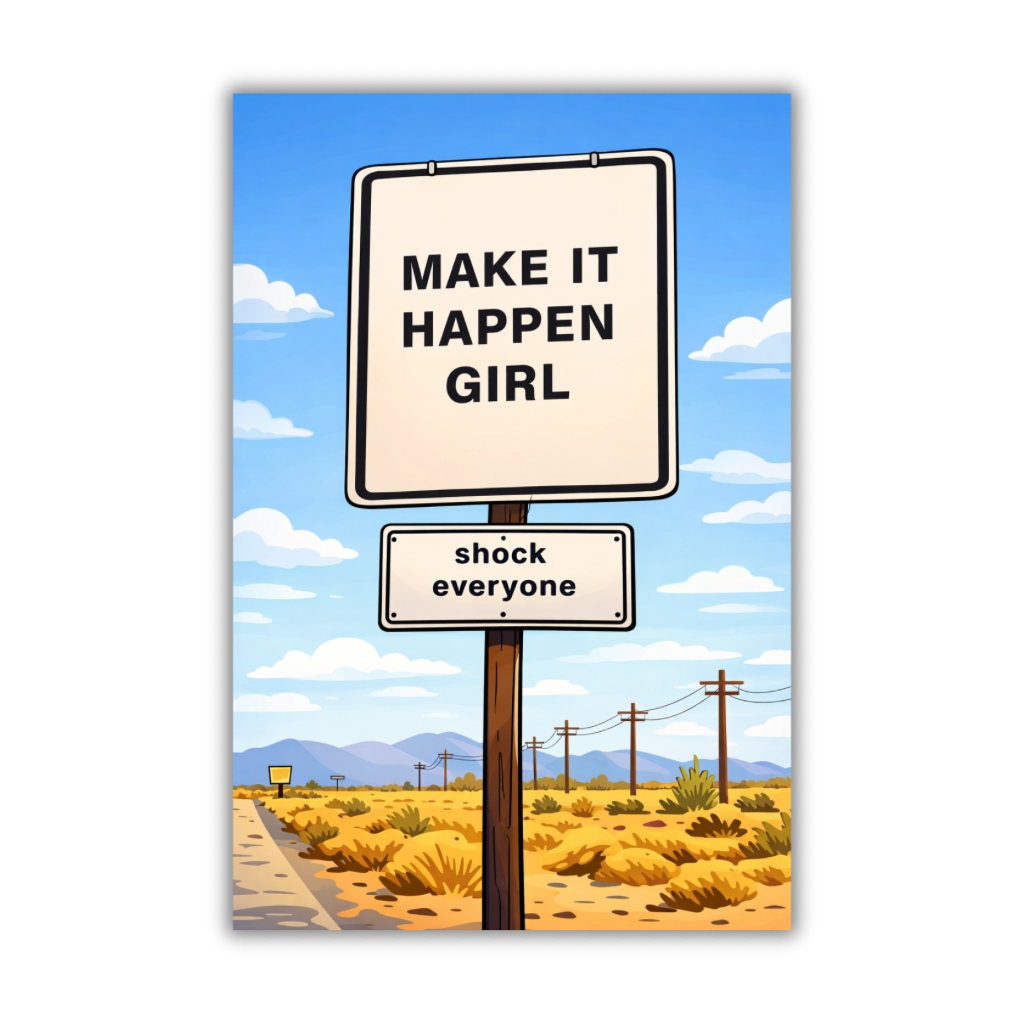 Make it Happen Girl | Wall Print