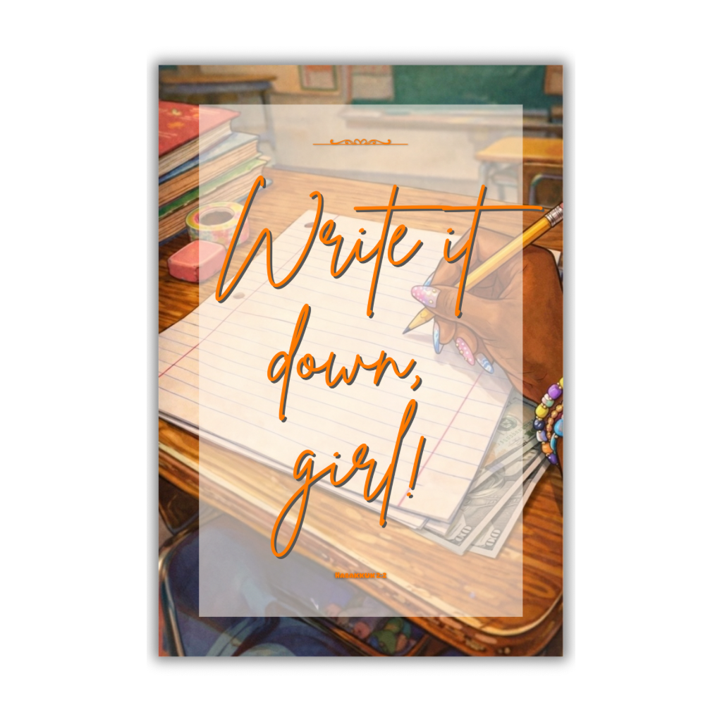 Write it Down Girl | Wall Print