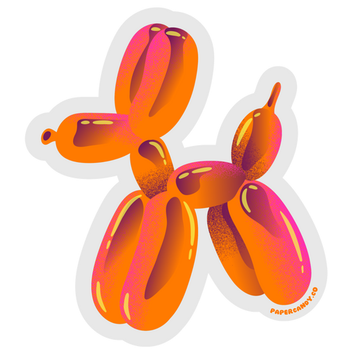 Balloon Puppy Sticker